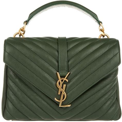 pochette ysl verde metallizzato|farfetch ysl wallet.